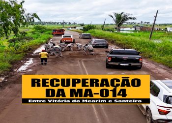 Governo segue trabalhando para melhorar trafegabilidade na MA-014, na Baixada Maranhense