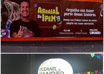 Quando o balão é de Orleans, é escândalo. Quando é o outdoor de Camarão, é “cultura popular”!