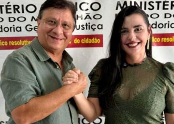 Jones Braga e Fabiana Mendes firmam compromisso para implantação de estrada entre Nina Rodrigues e Presidente Vargas