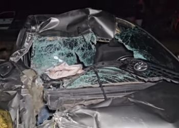 Família de Urbano Santos sofre acidente após carro colidir com caminhão parado na MA-224