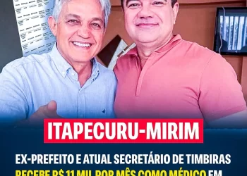 Médico fantasma? Ex-prefeito de Timbiras recebe mais de R$ 120 mil sem trabalhar em Itapecuru-Mirim