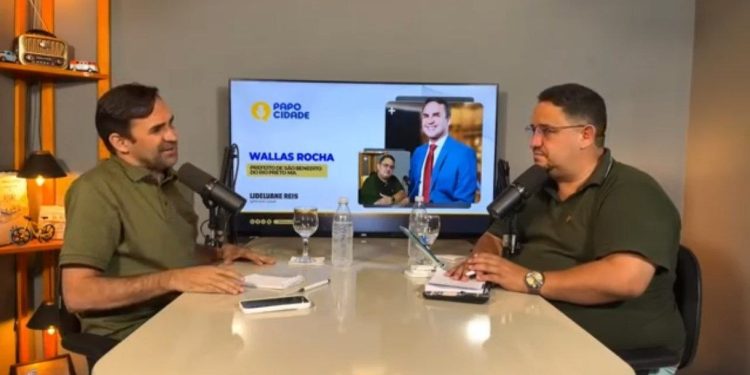 EM ENTREVISTA AO PODCAST PAPO CIDADE, PREFEITO WALLAS ROCHA DESTACA OBRAS, ANUNCIA SÃO JÃO E REBATE CRÍTICAS DA OPOSIÇÃO EM SÃO BENEDITO DO RIO PRETO