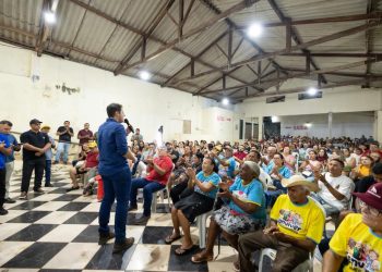 EM RIACHÃO ORLEANS BRANDÃO RECEBE APOIO DA PREFEITA PAULA COELHO E DEFENDE CONTINUIDADE DO MUNICIPALISMA